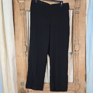 Alfred Dunner Black Classic Fit Pants Size 14 Petite